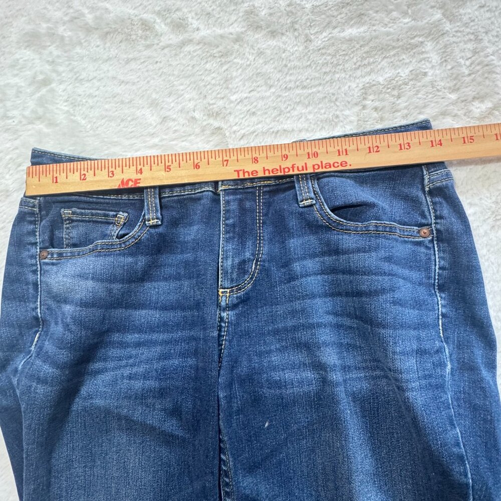 Arizona Bootcut Jeans Womens 3 Dark Wash 28x28.5 Mid Rise - Picture 4 of 10